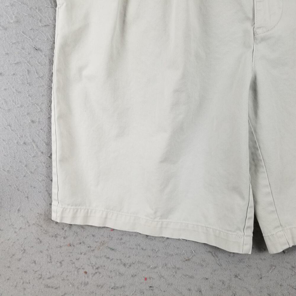 Polo Ralph Lauren Shorts Mens 42 Khaki Pleated Chino Classic Fit Pony Logo - Picture 4 of 16
